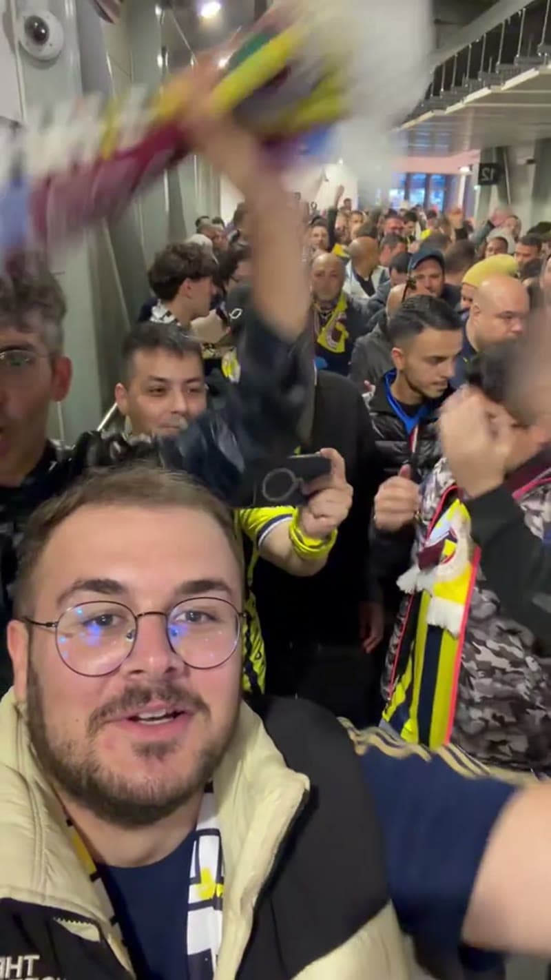 Away-day chaos viral video example